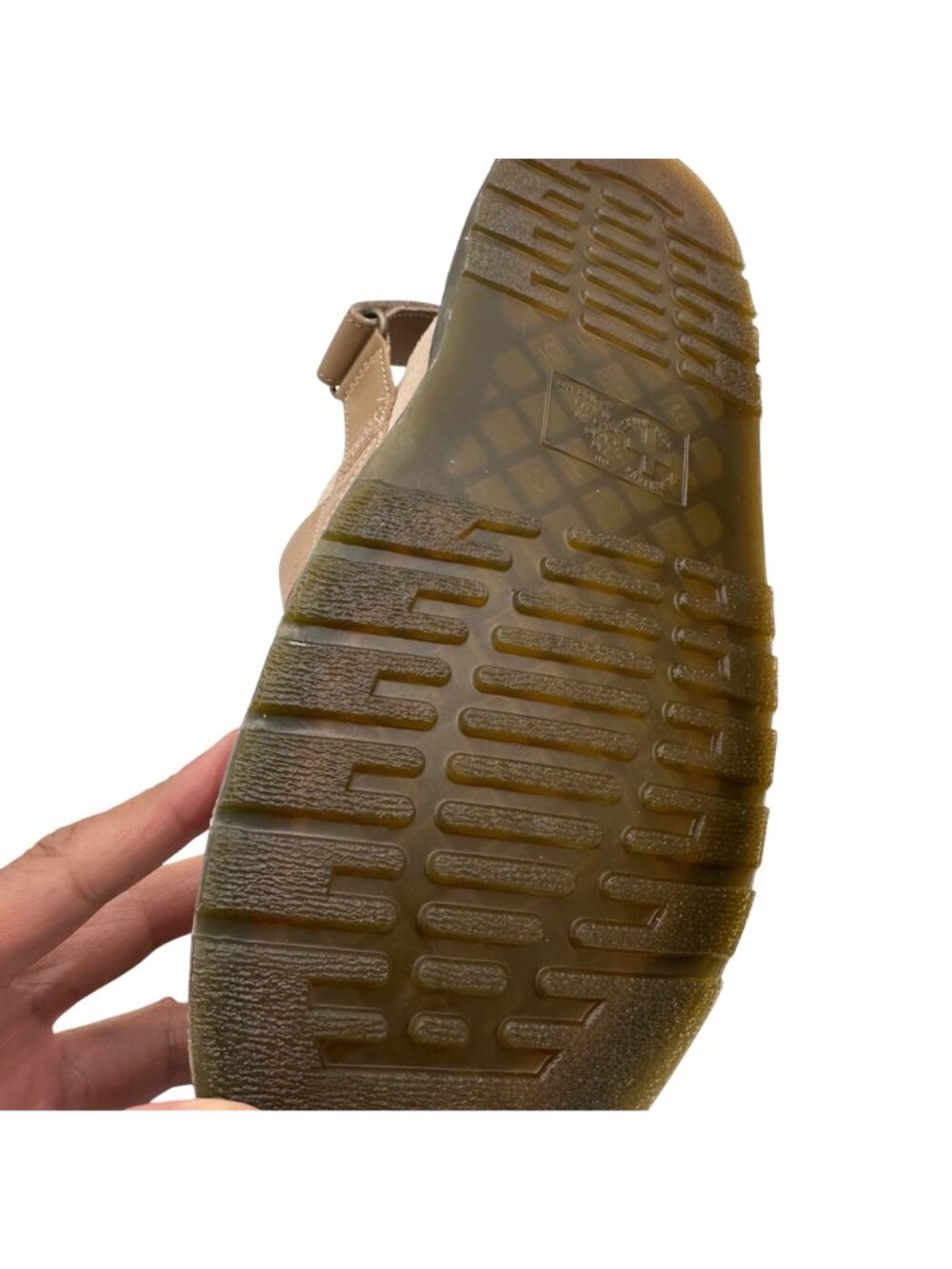Dr. Martens Unisex Mens Size 11 Faux Leather Jorge II Beige Suede Sandals - Picture 9 of 14